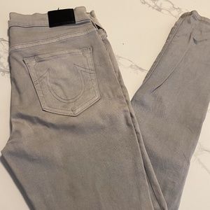 TRUE RELIGION GREY SKINNY JEANS